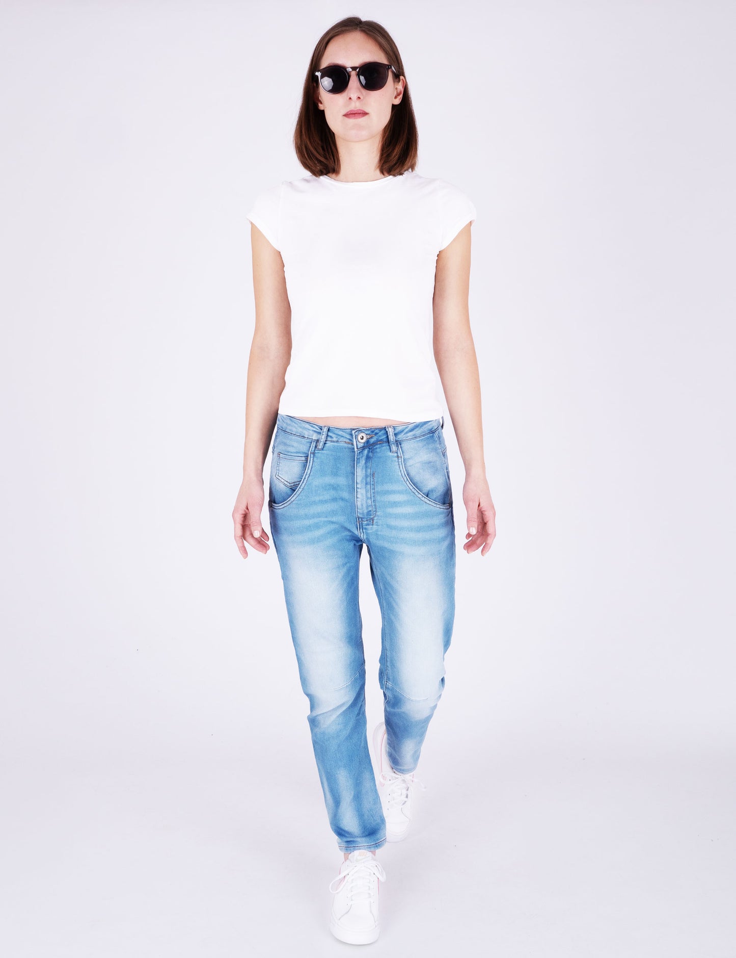 Fraternel Damen Boyfriend Jeans Vintage denim – Relaxed Fit mit Stretch H112
