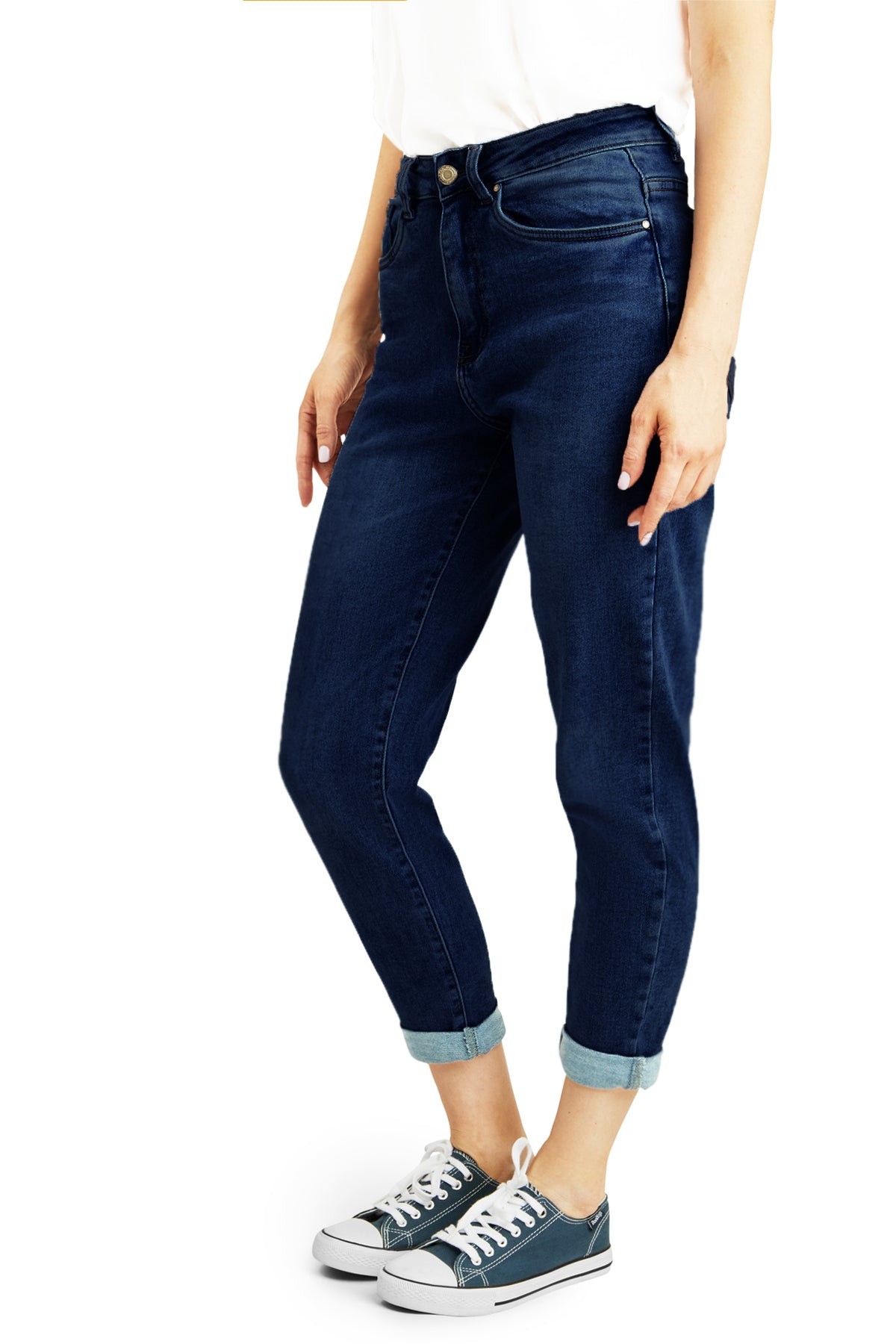Fraternel Damen Momfit Jeans – Lässiger Boyfriendhosen Style H102