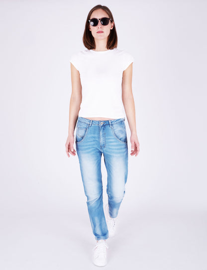 Fraternel Damen Boyfriend Jeans Vintage denim – Relaxed Fit mit Stretch H112