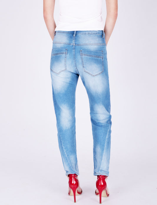 Fraternel Damen Boyfriend Jeans Vintage denim – Relaxed Fit mit Stretch H112