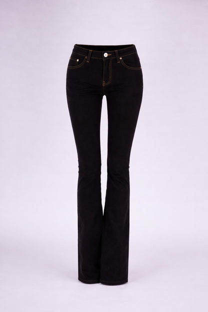 Fraternel Damen Jeans Hose Bootcut normal waist Stretch H035