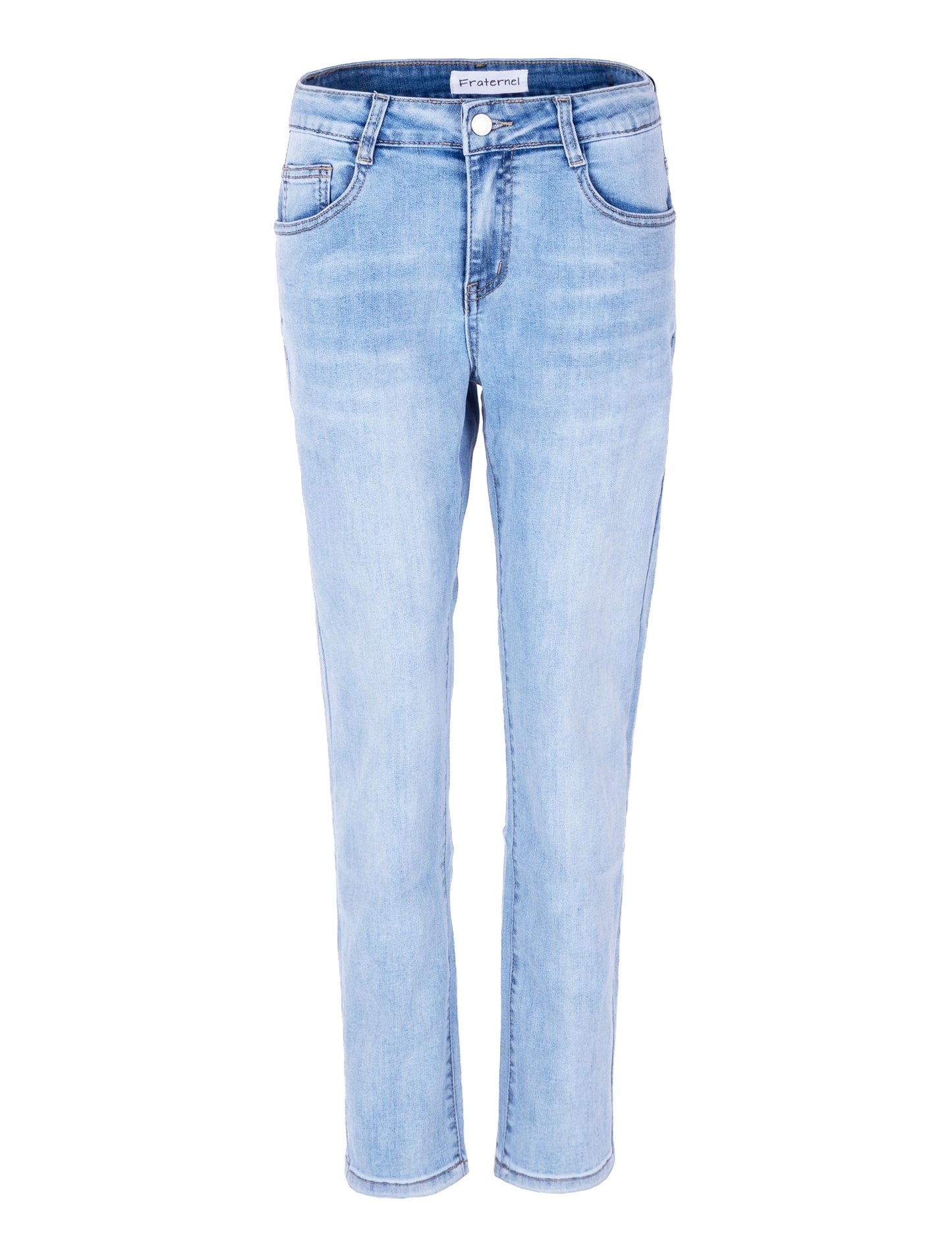 Fraternel Damen Boyfriend Jeans Loose Fit im Used Look – Relaxed Baggy Five Pocket Denim H085
