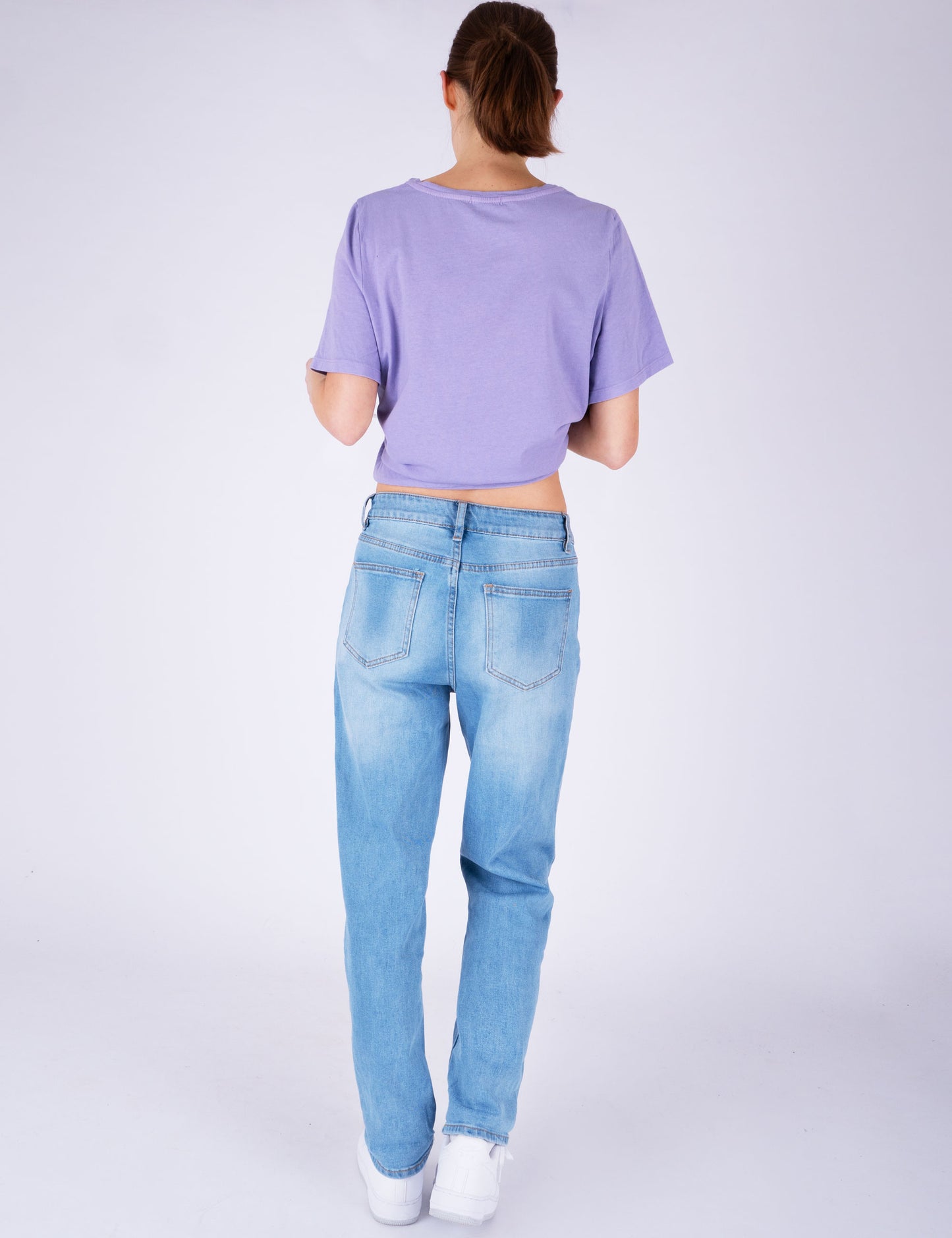 Fraternel Damen Jeans Straight Fit – Bequeme Five-Pocket Denim Hose mit Used-Waschung H116