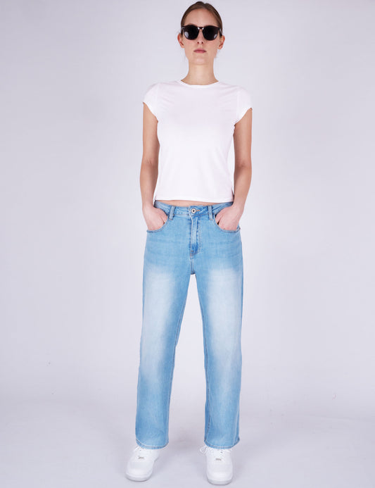 Fraternel Damen Designer Jeans Loose Fit Glam Jeans Pailetten Look  Stretch Bequeme Passform H117