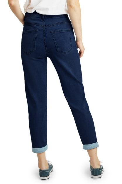 Fraternel Damen Momfit Jeans – Lässiger Boyfriendhosen Style H102