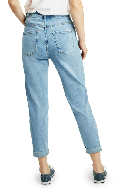 Fraternel Damen Momfit Jeans – Lässiger Boyfriendhosen Style H102