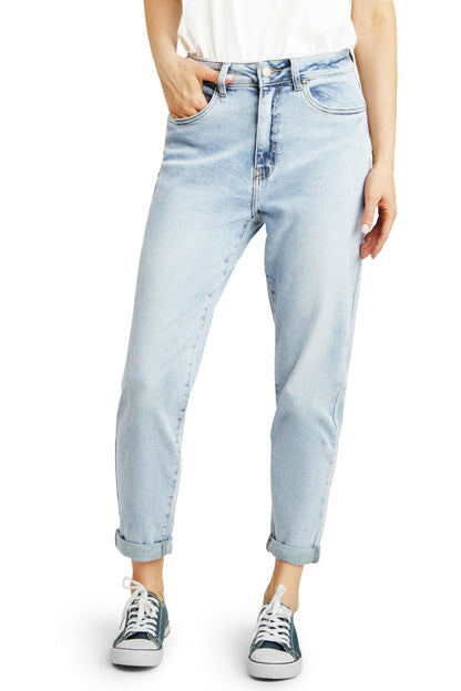 Fraternel Damen Momfit Jeans – Lässiger Boyfriendhosen Style H102