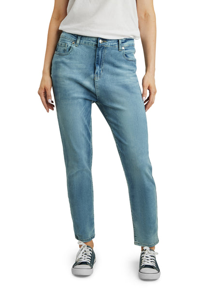 Fraternel Damen Jeans Hose Boyfriend relaxed fit modische Flecken H103