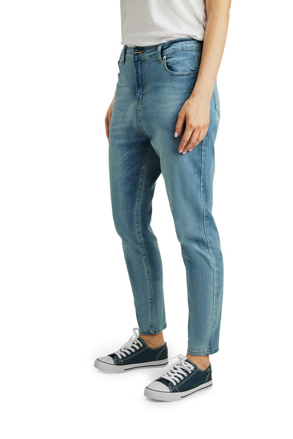 Fraternel Damen Jeans Hose Boyfriend relaxed fit modische Flecken H103