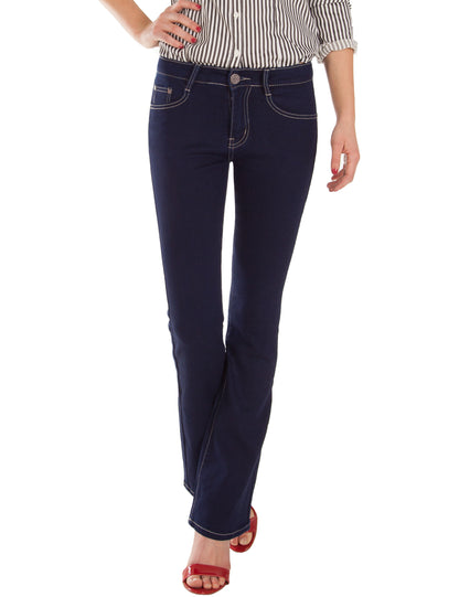 Fraternel Damen Jeans Hose Bootcut normal waist Stretch H035
