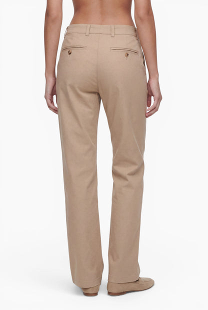 Fraternel Damen Chino Hose – Weite Straight Leg Stoffhose aus Baumwolle mit Stretch H118