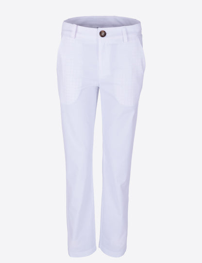 Fraternel Damen Chino Hose – Weite Straight Leg Stoffhose aus Baumwolle mit Stretch H118