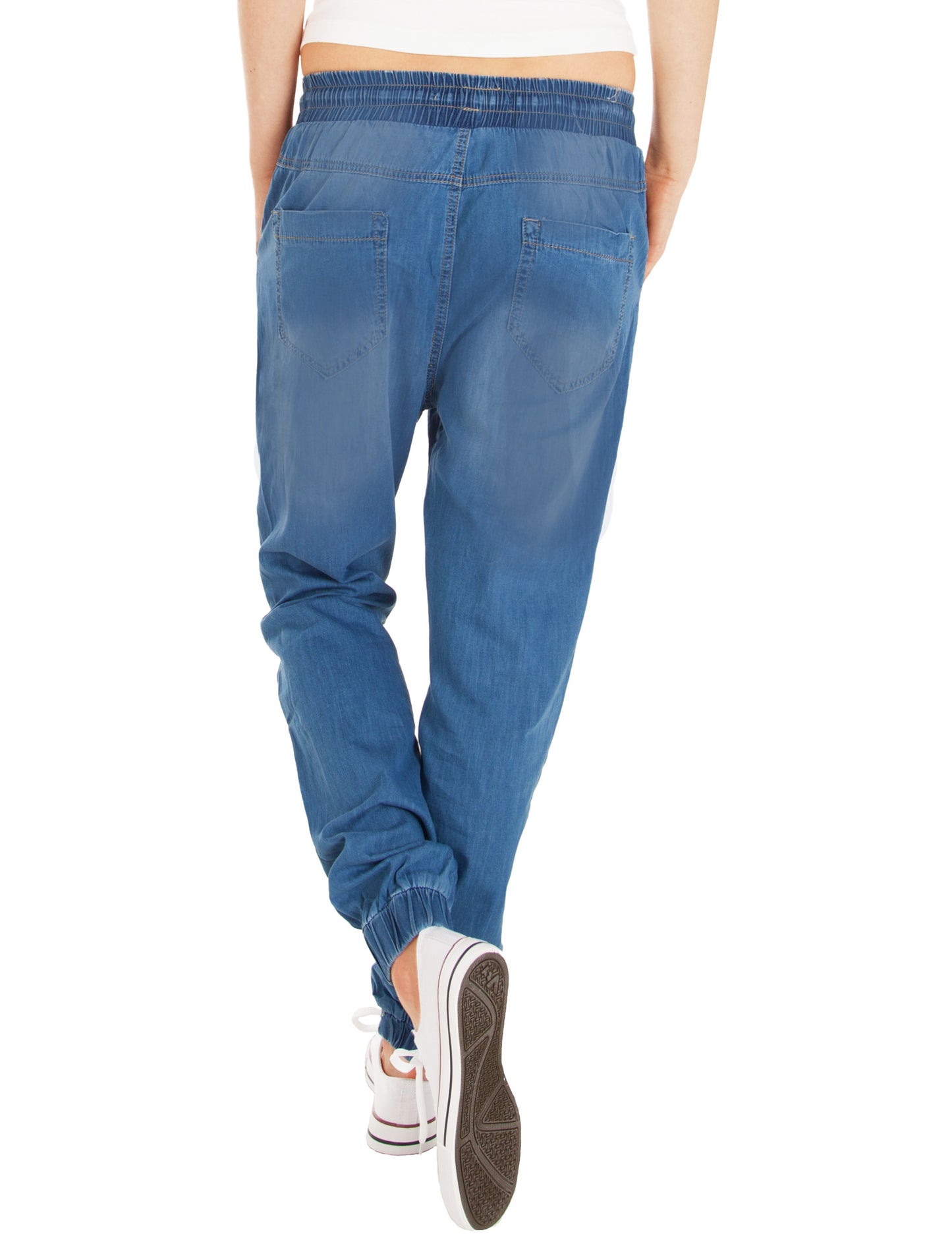 Fraternel Damen Stoffhose Pluderhose H008