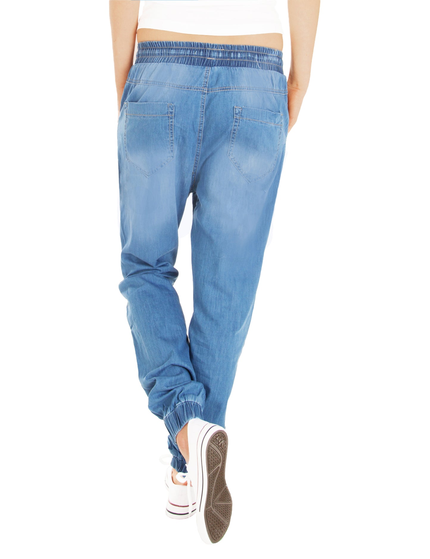 Fraternel Damen Stoffhose Pluderhose H008