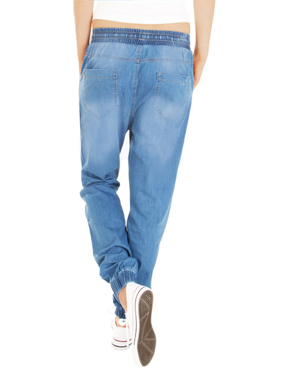 Fraternel Damen Stoffhose Pluderhose H008