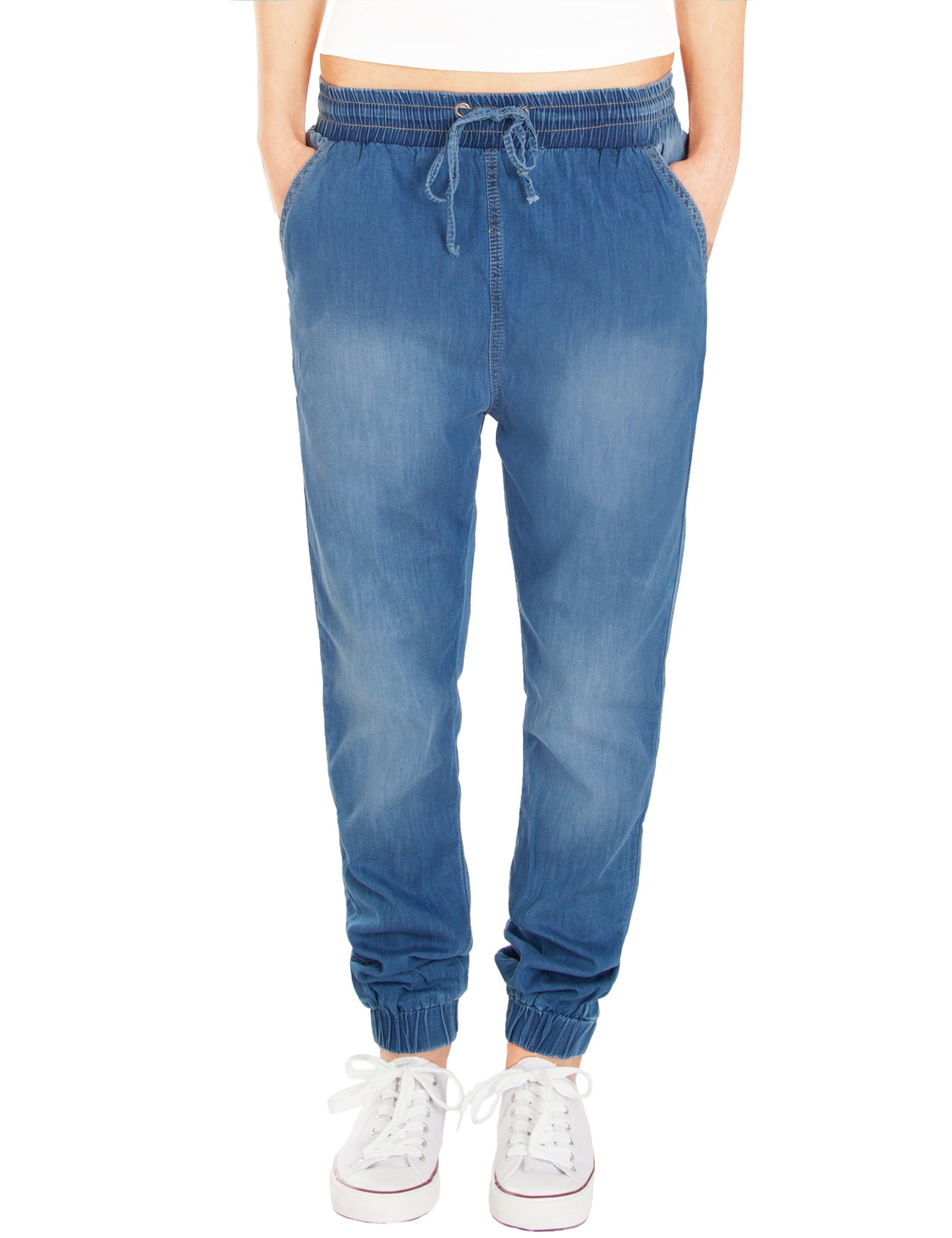 Fraternel Damen Stoffhose Pluderhose H008
