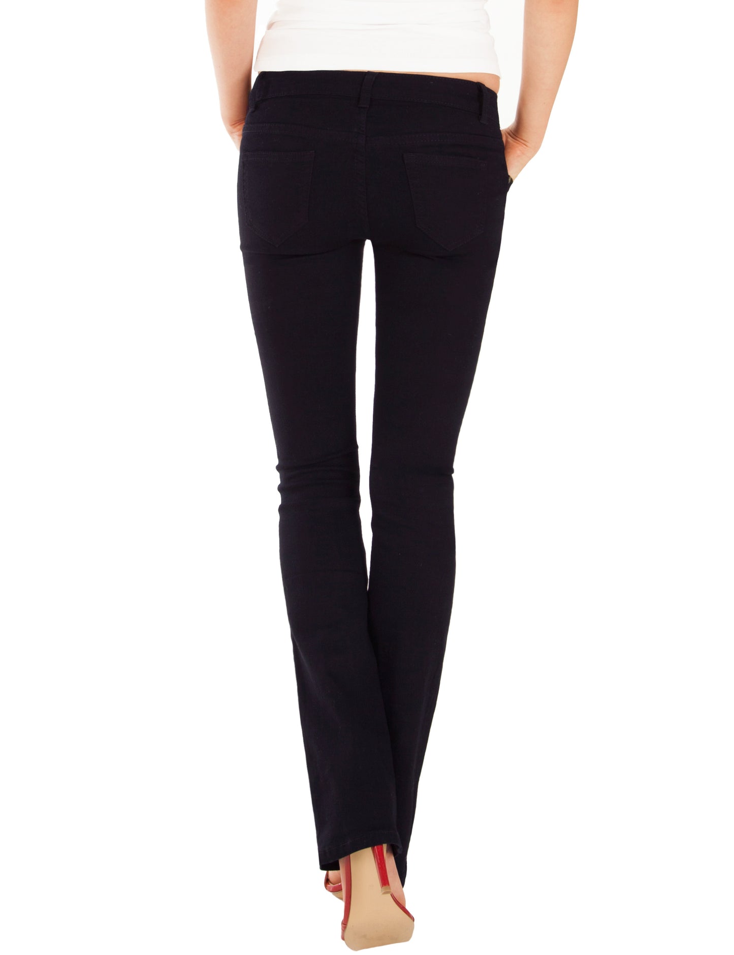 Fraternel Damen Jeans Hose Bootcut normal waist Stretch H035