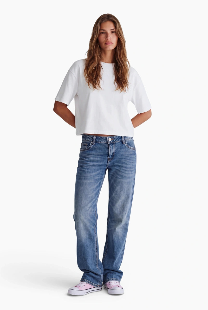 Fraternel Damen Jeans – Relaxed fit mit Used-Waschung - H120