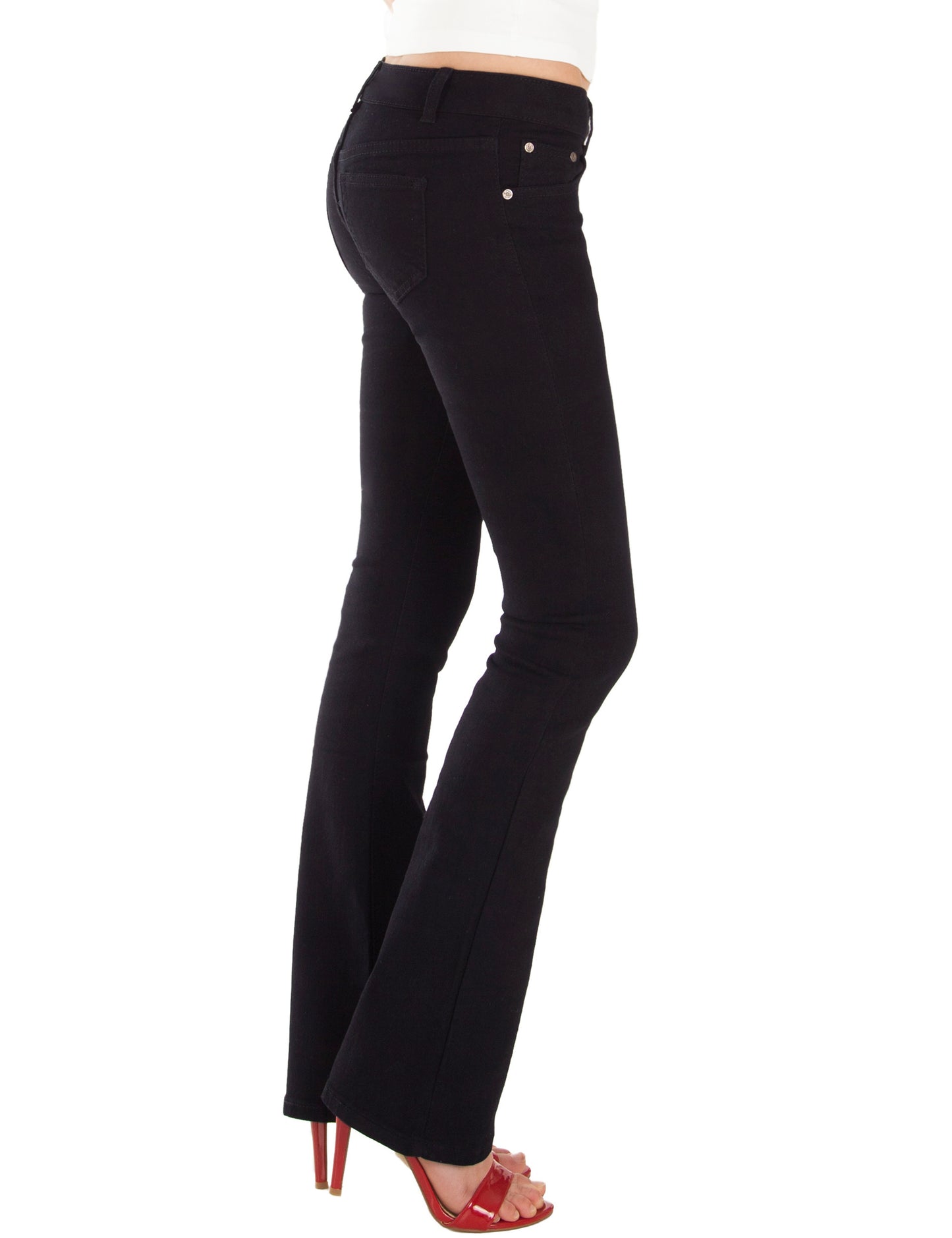Fraternel Damen Jeans Hose Bootcut normal waist Stretch H035