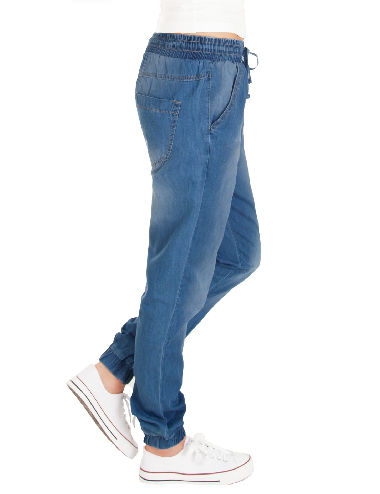 Fraternel Damen Stoffhose Pluderhose H008