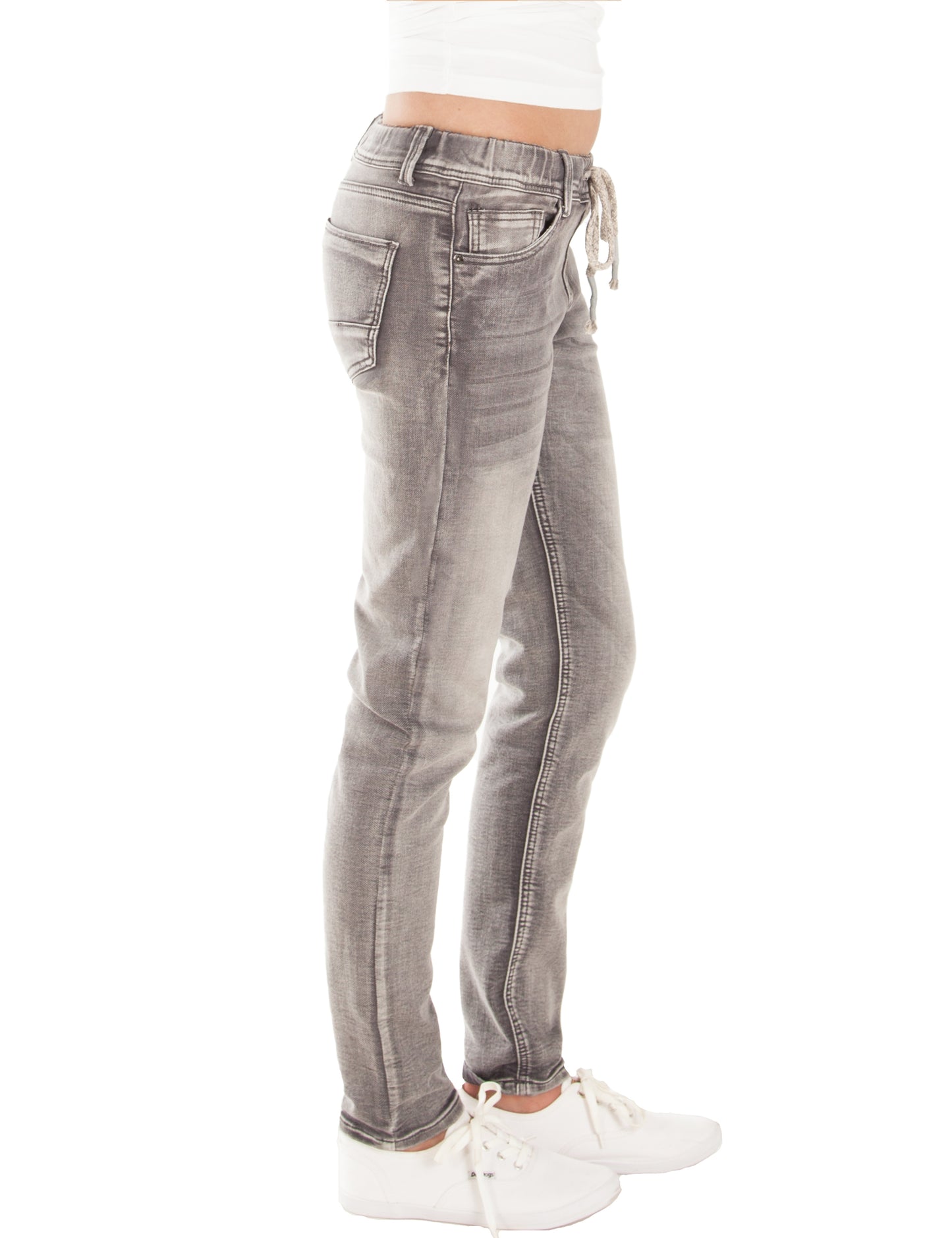 Fraternel Damen Joggjeans aus Stretch Denim mit Tunnelzug im Relaxed Regular Fit H025