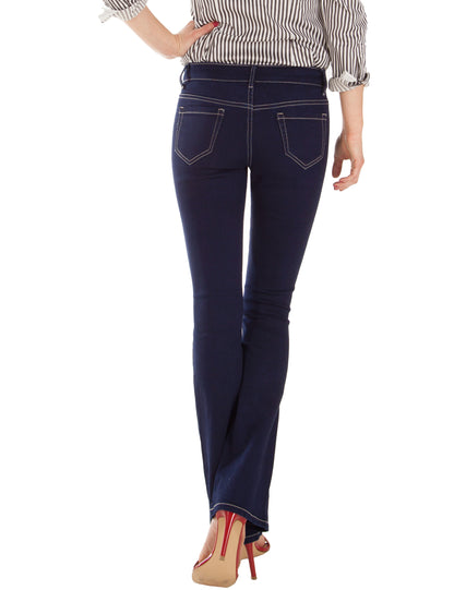Fraternel Damen Jeans Hose Bootcut normal waist Stretch H035
