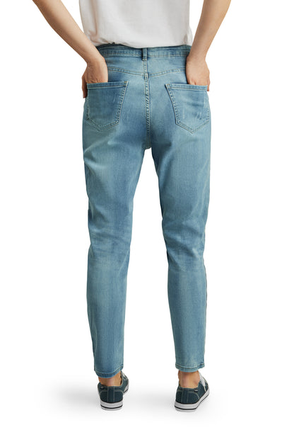 Fraternel Damen Jeans Hose Boyfriend relaxed fit modische Flecken H103