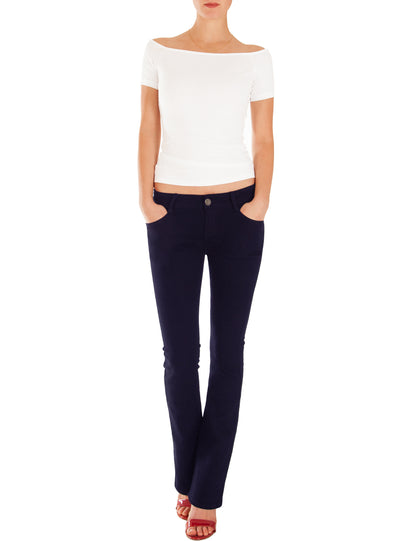 Fraternel Damen Jeans Hose Bootcut normal waist Stretch H035