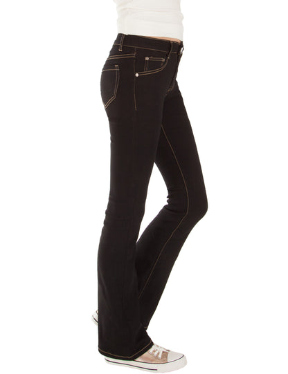 Fraternel Damen Jeans Hose Bootcut normal waist Stretch H035