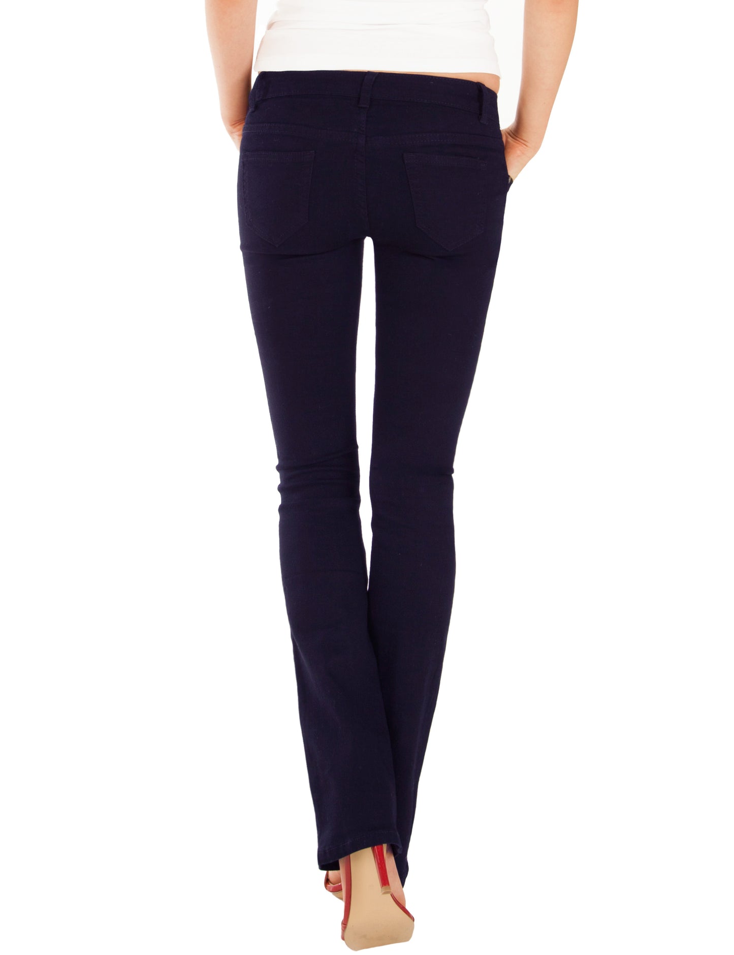 Fraternel Damen Jeans Hose Bootcut normal waist Stretch H035