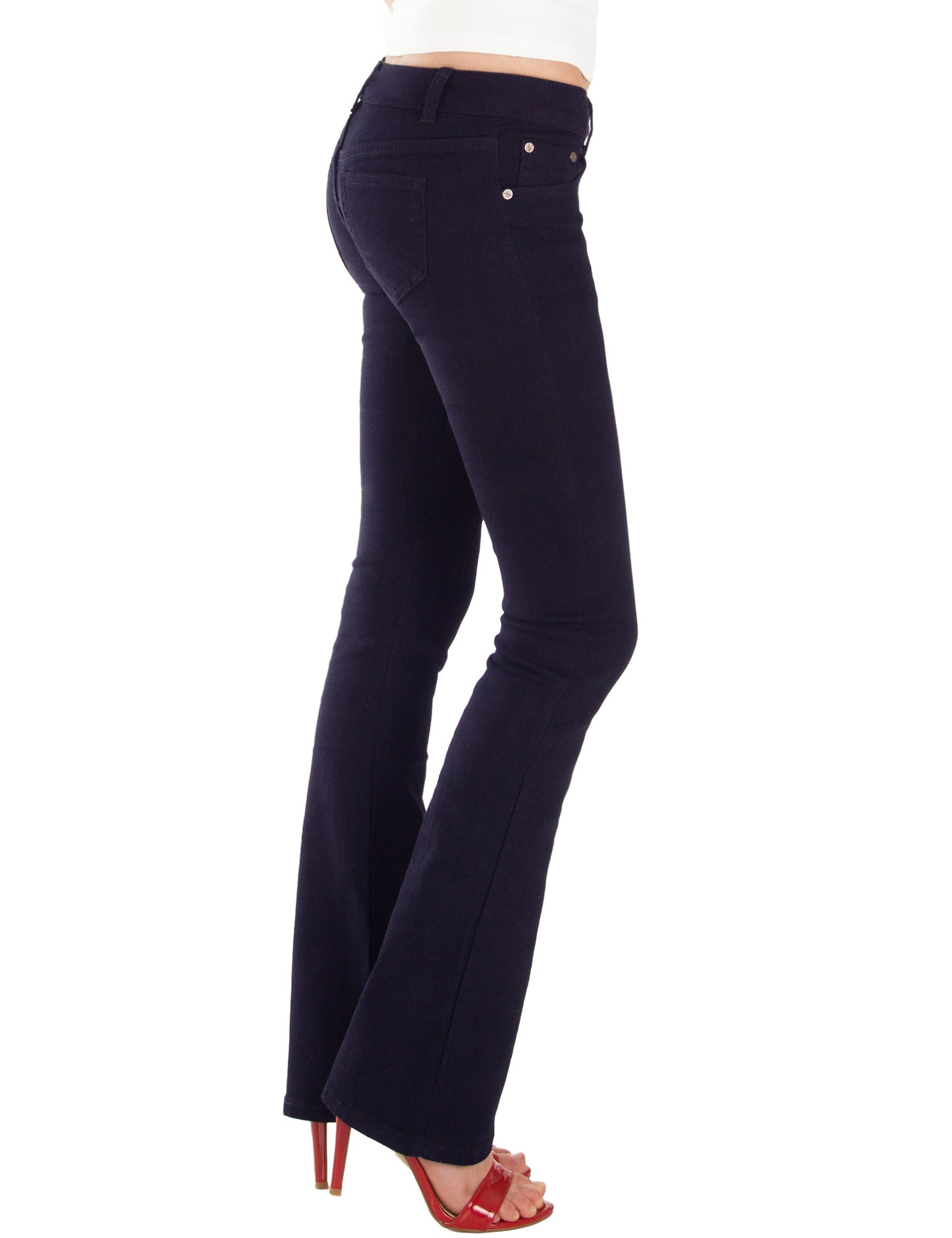 Fraternel Damen Jeans Hose Bootcut normal waist Stretch H035