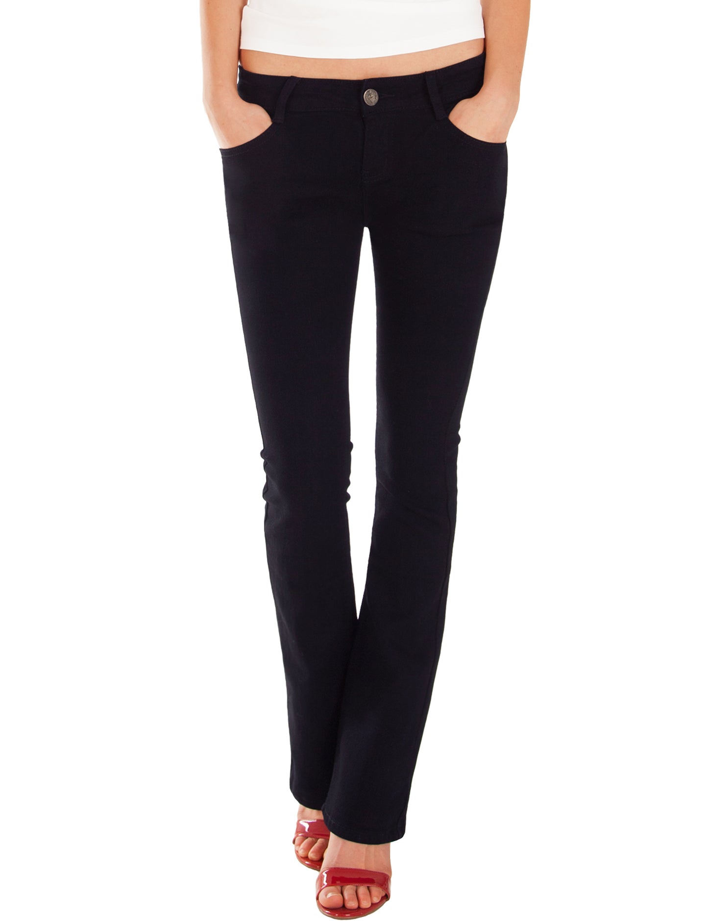 Fraternel Damen Jeans Hose Bootcut normal waist Stretch H035