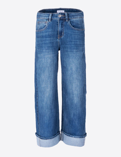 Fraternel Damen Horseshoe Jeans Relaxed Fit High Rise Barrel Leg H114