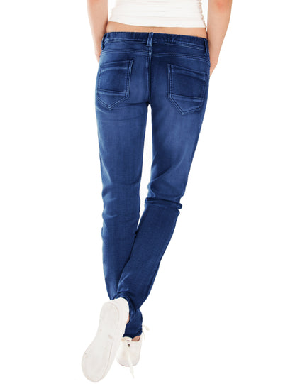 Fraternel Damen Joggjeans aus Stretch Denim mit Tunnelzug im Relaxed Regular Fit H025