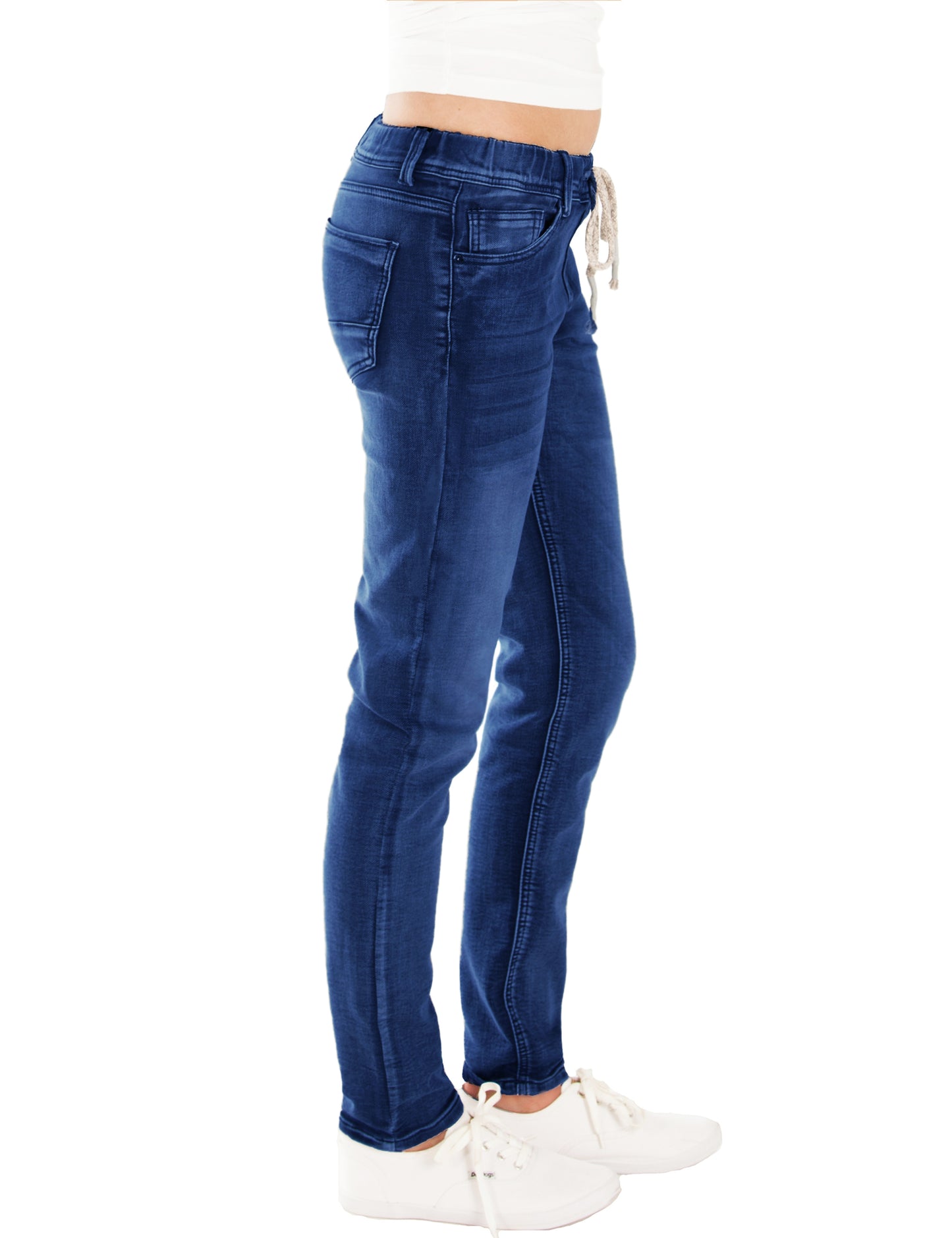 Fraternel Damen Joggjeans aus Stretch Denim mit Tunnelzug im Relaxed Regular Fit H025