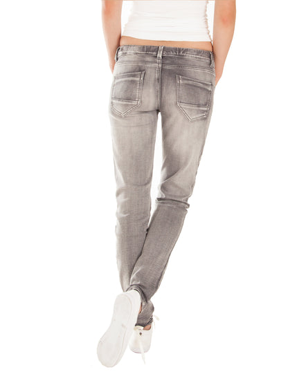 Fraternel Damen Joggjeans aus Stretch Denim mit Tunnelzug im Relaxed Regular Fit H025